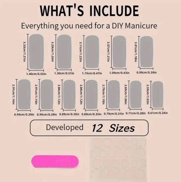 24 Pieces Fake press on nails - Picture 5 of 7